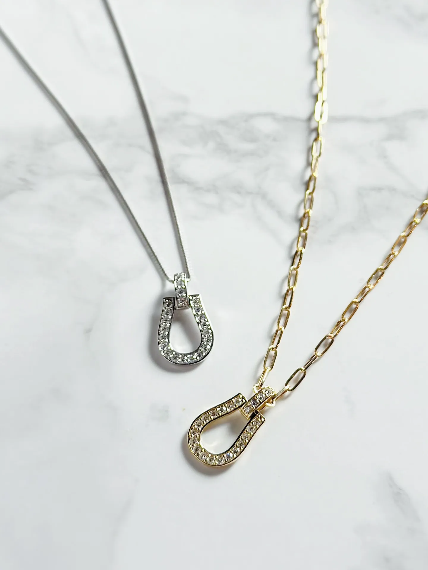 幸運を引き寄せる、ホースシューネックレス🧲✨