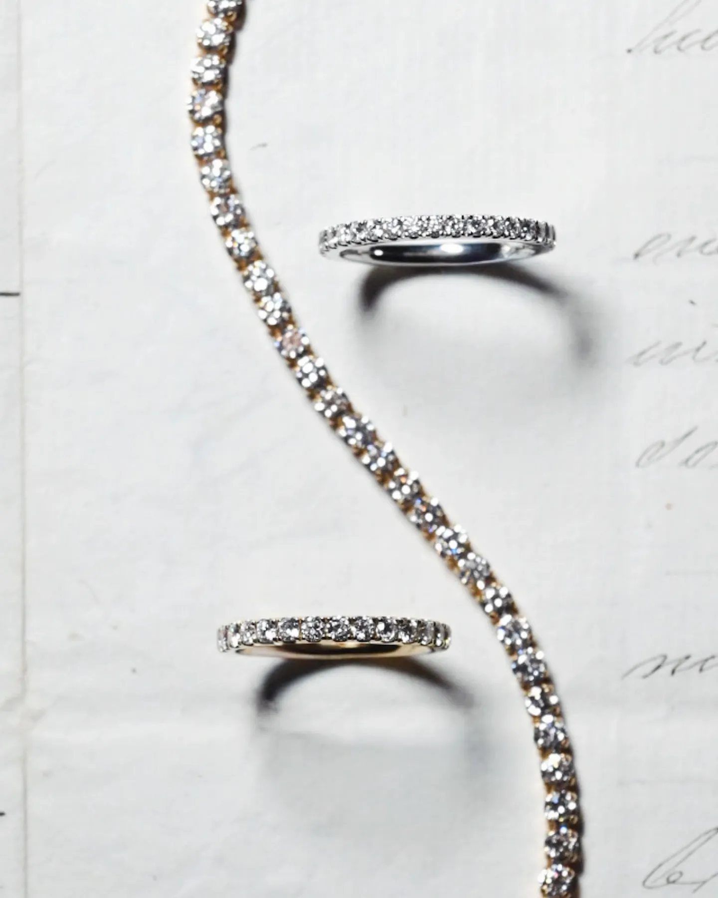 やっぱり、エタニティリングとテニスブレスが王道だよね😆💞