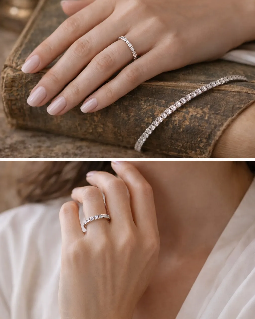 やっぱり、エタニティリングとテニスブレスが王道だよね😆💞